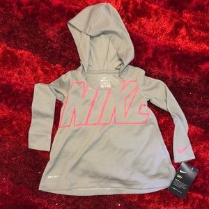 Nike Thermal Hoodie Dri-Fit Lightweight Gray Athle